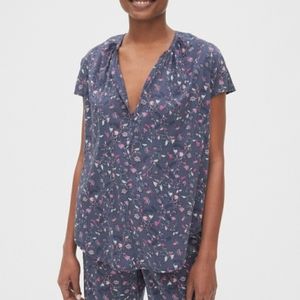 🆕️ Gap Dreamwell Floral Print Popover Shirt  Sleep/lounge wear collection 